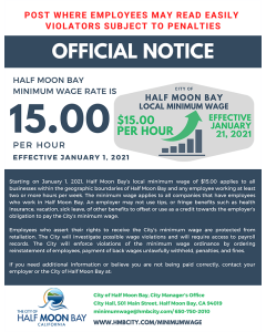 Half Moon Bay Official Notice