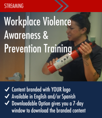 Workplace Violence Awareness & Prevention for Managers, Supervisors and Employees Streaming Training
